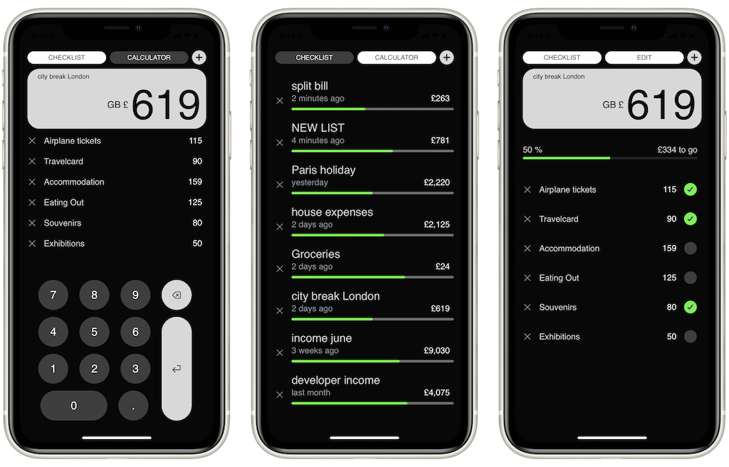 Checklist Calculator Pro